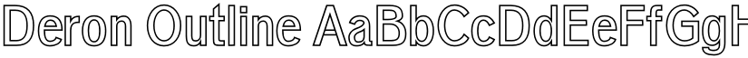 Deron Outline font