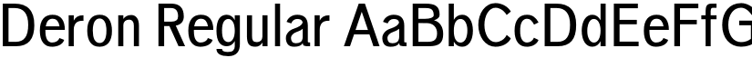 Deron Regular font