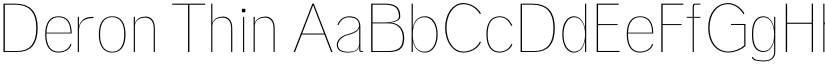 Deron Thin font