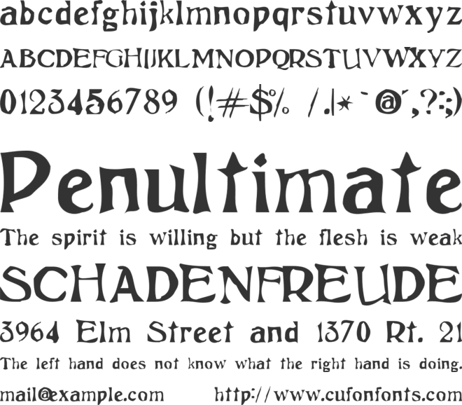 Psicopatologia de la Vida Cotidiana font preview