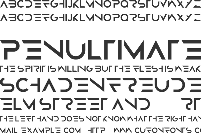 ALLEGIANT font preview