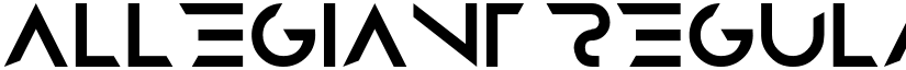 ALLEGIANT REGULAR font