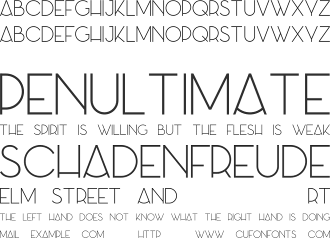 Azedo font preview