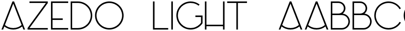 Azedo Light font