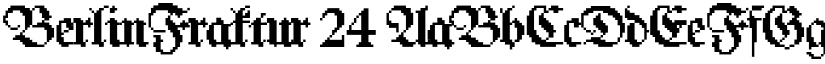 BerlinFraktur 24 font