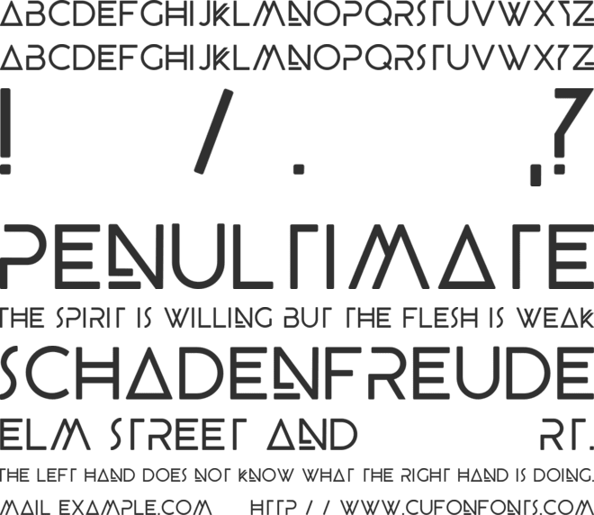 BEYNO font preview