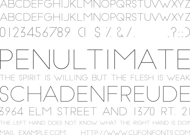 Slim Joe font preview