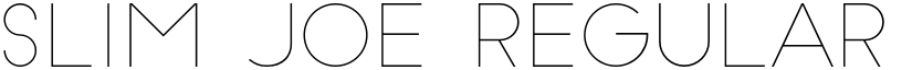 Slim Joe Regular font