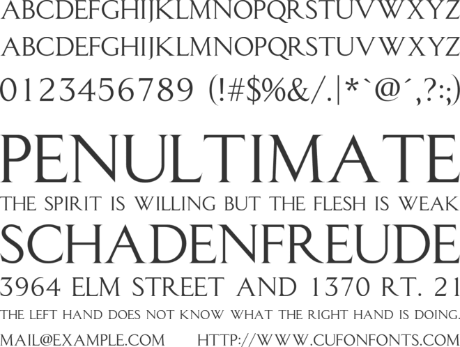 EUR42 font preview