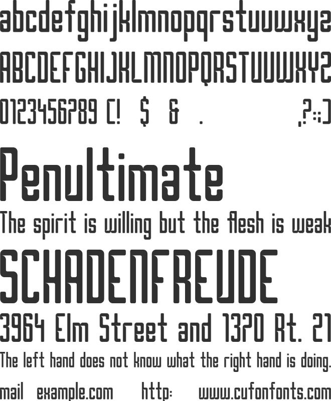 Borg font preview