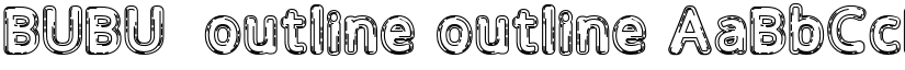 BUBU_outline outline font