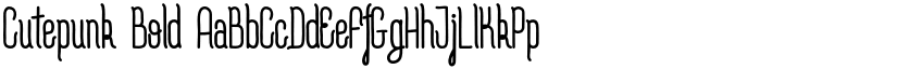 Cutepunk Bold font