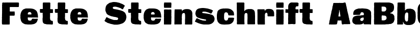 Fette Steinschrift font