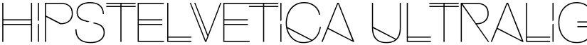 Hipstelvetica UltraLight font