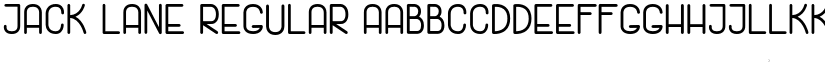 Jack Lane Regular font