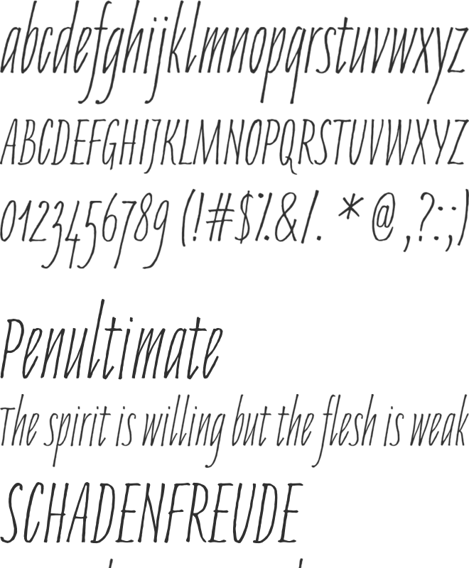 Jasminum font preview