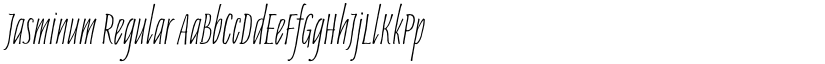 Jasminum Regular font
