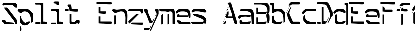 Split Enzymes font