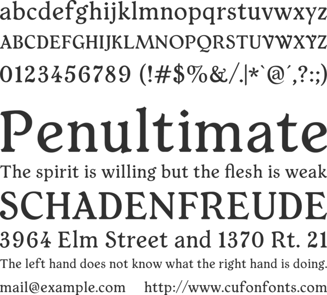 Typey McTypeface font preview