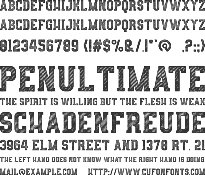 Kubika Rough font preview