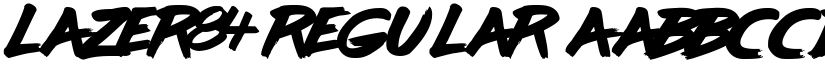 lazer84 Regular font
