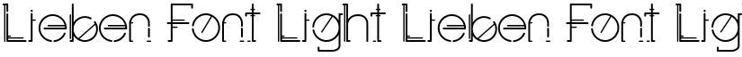 Lieben Font Light Lieben Font Light font