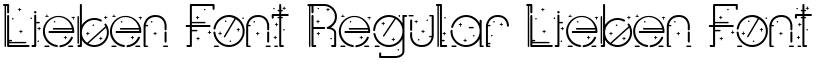 Lieben Font Regular Lieben Font Regular font