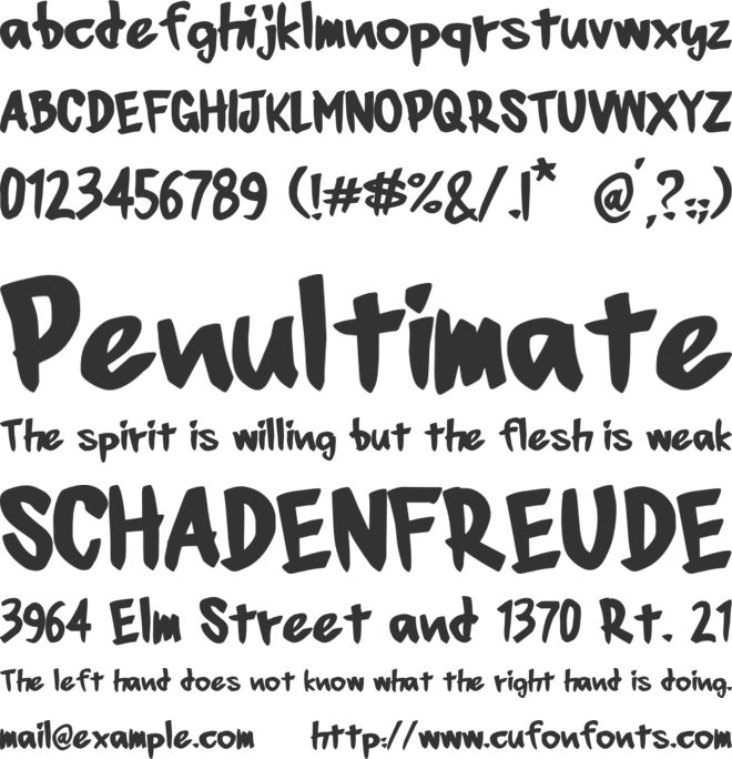 Manoyri font preview