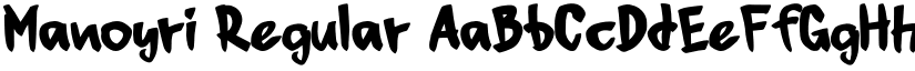 Manoyri Regular font
