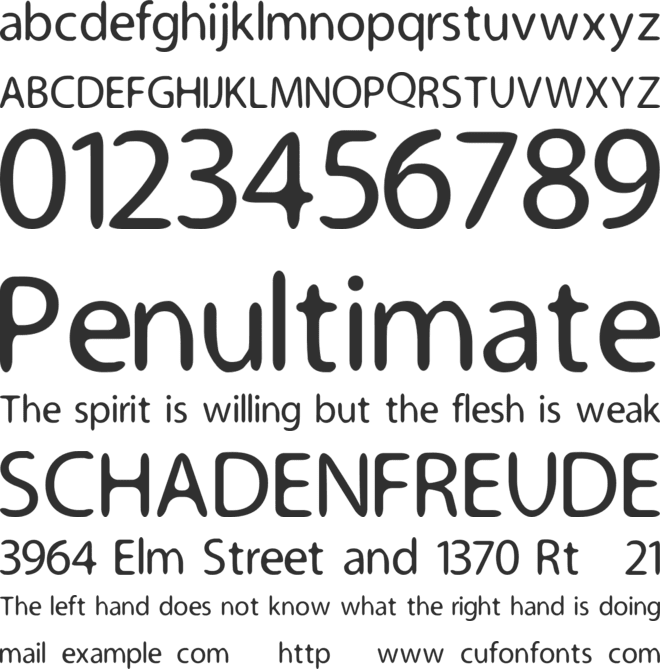Melte font preview