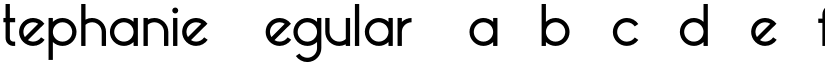 Stephanie Regular font