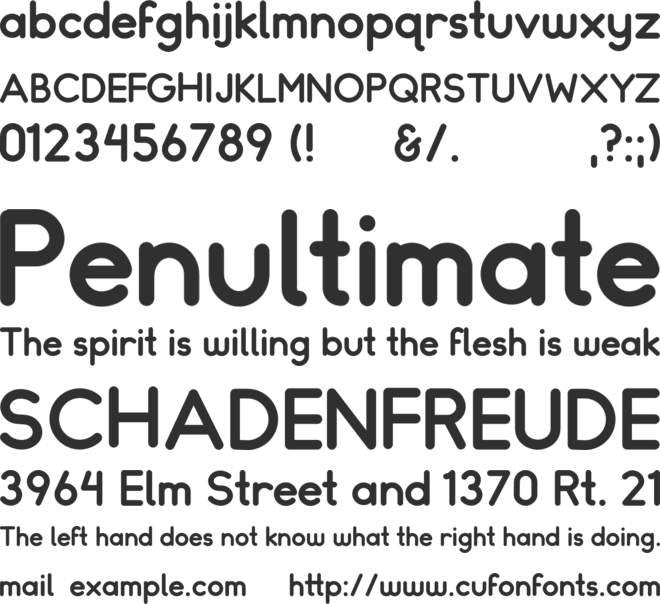 Somatic font preview