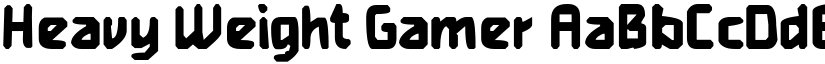 Heavy Weight Gamer font