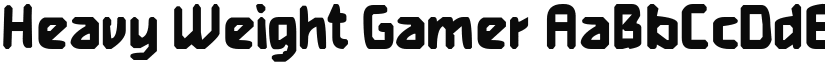 Heavy Weight Gamer font download