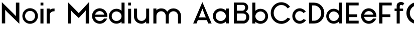 Noir Medium font