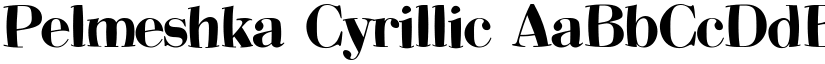 Pelmeshka Cyrillic font