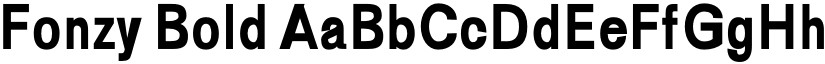 Fonzy Bold font