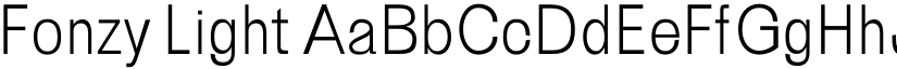 Fonzy Light font