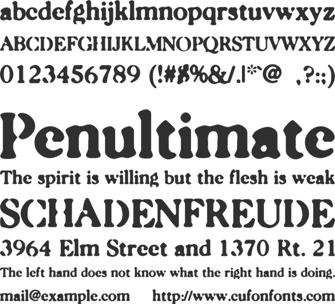 Caslonostrate font preview