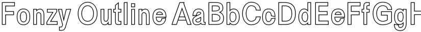 Fonzy Outline font