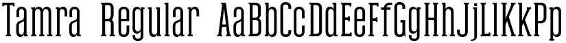 Tamra Regular font