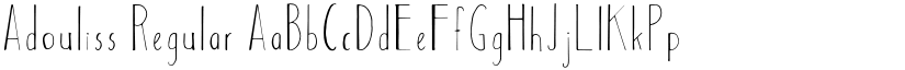 Adouliss Regular font