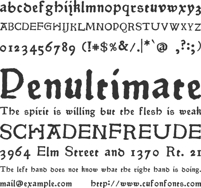 Pokoljaro font preview