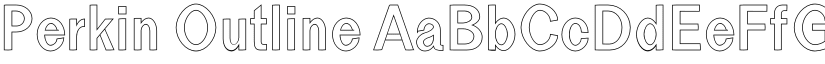 Perkin Outline font