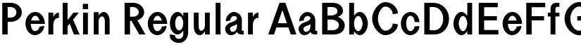 Perkin Regular font