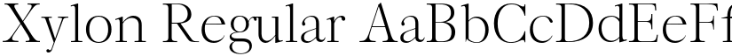 Xylon Regular font