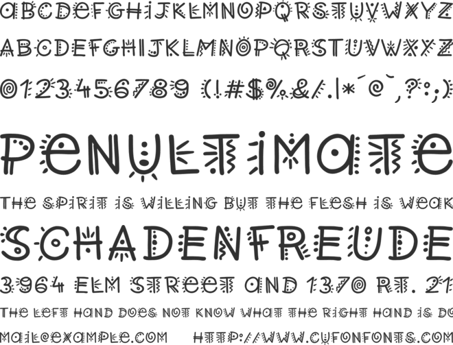 Retwisted font preview