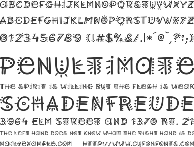 Retwisted font preview