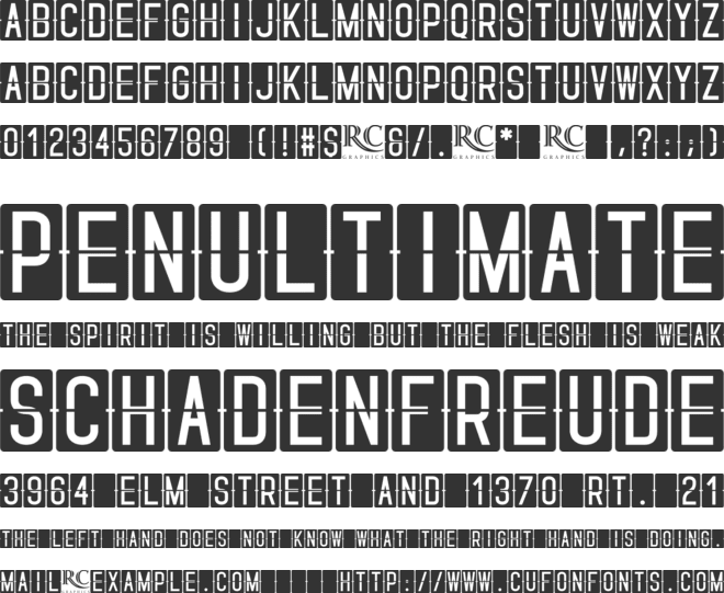 Skyfont font preview