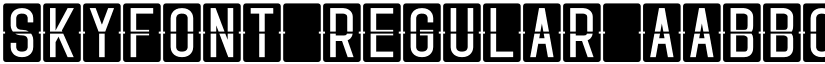 Skyfont Regular font